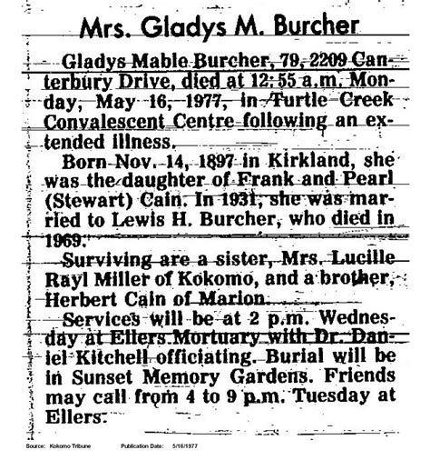Kokomo Tribune Obituaries - Kokomo, Indiana