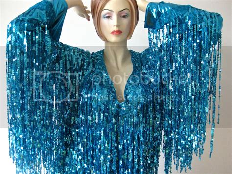 Custom Blink Sequin Vegas Drag Queen Long Sleeve Dress Ebay