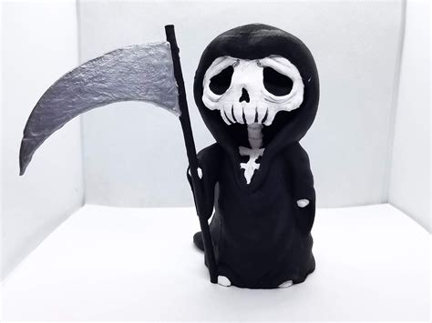 Sad Grim Reaper Figurine Hand Painted 3d Printed Etsy Canada