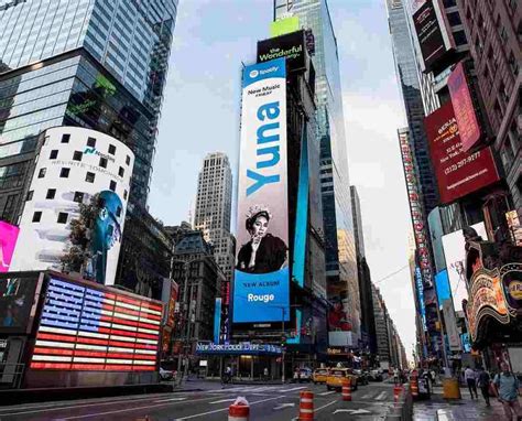 Yuna Makes It To Times Square Billboard In New York For Second Time