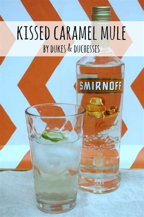 Oz) of smirnoff vodka, red label (40% alc.). Kissed Caramel Mule- In a glass over ice, mix 1.5 ounces ...