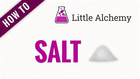 While playing little alchemy, you've just struggling to make some elements. How to make Salt in Little Alchemy - YouTube