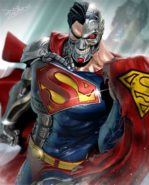 Wallpaper Artwork Superhero Superman Comic Art Cyborg Artstation