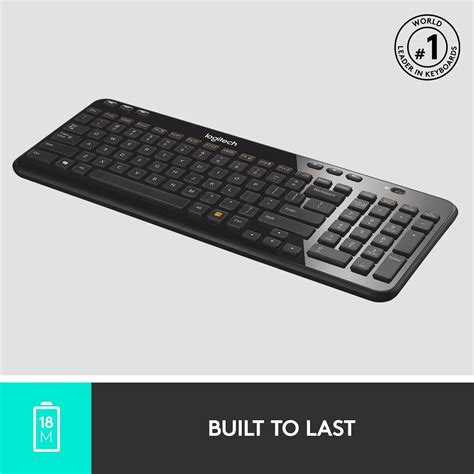 Logitech K360 Wireless Usb Desktop Keyboard — Compact Full Keyboard