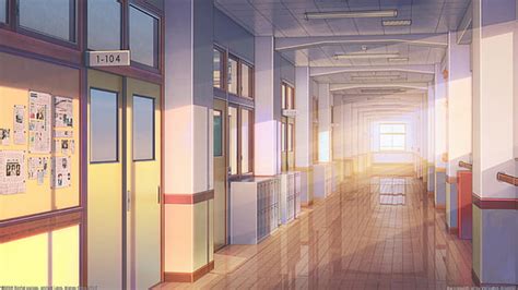 Hd Wallpaper Anime Classroom Sunlight Chairs Indoors