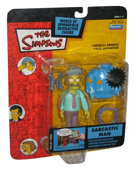 The Simpsons Sarcastic Man 2003 Playmates Series 14 Action Figure