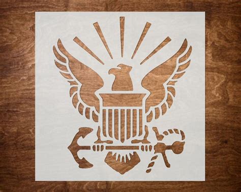 Us Navy Stencil 8x8 United States Reusable Etsy Stencil Painting