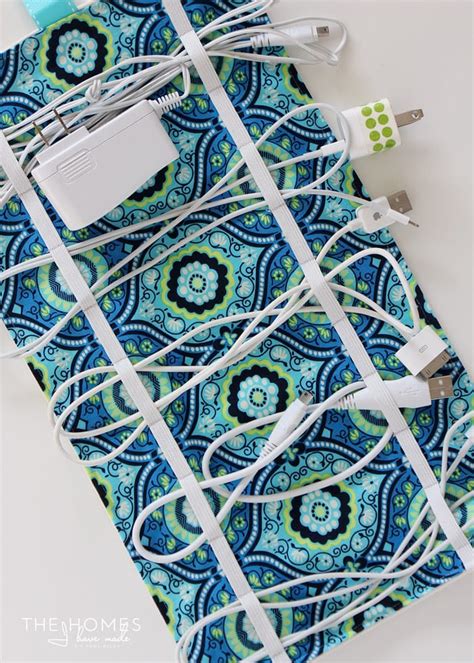 Diy Travel Cord Organizer An Easy 1 Hour Sewing Project The Homes