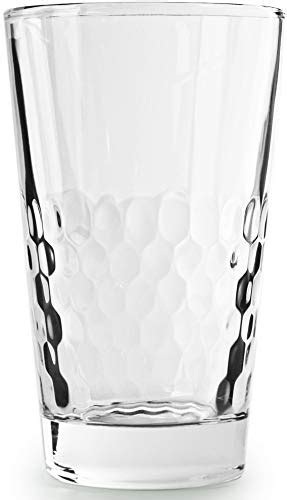 Circleware 10132 Air Bubble Heavy Base Highball Drinking Glasses Set Of 4 Dinnerware Kitchen