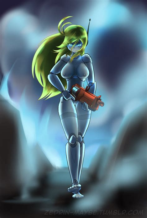 Rule 34 Abstract Background Breasts Cave Story Curly Brace Female Gun