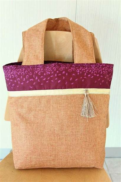 Bag Tote Pattern Sewing Block Bags Purse