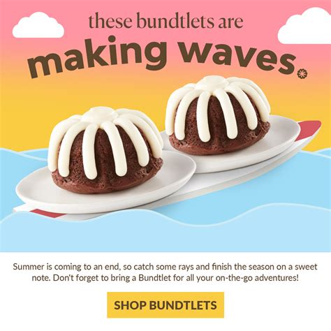 Ends Soon : Buy 1 Bundtlet, Get 1 Free 🏄 - Nothing Bundt Cakes
