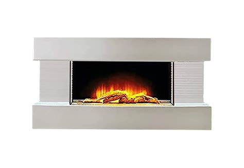 Buy Marco Paul Modern 32 Wall Ed White Electric Fireplace Led Flame