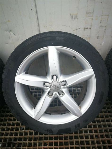 Audi A4 B8 Genuine Alloy Wheels 18 Set Of 4 With Tyres 24545 R18
