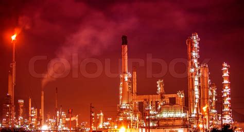 Petrochemical Oil Refinery Plant Stock Image Colourbox