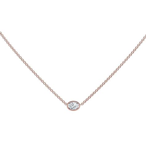 the forevermark tribute™ collection oval diamond necklace in 2021 diamond necklace oval