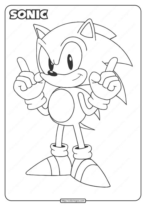 You can find sonic coloring pages for kids, printable free with this tags: Printable Sonic Pdf Coloring Page
