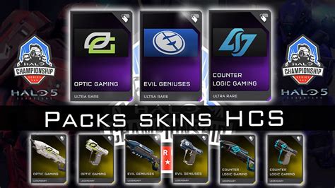 Halo 5 Opening Packs Hcs And Présentation Skins Clg Optic Gaming