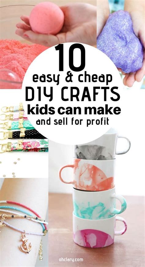 10 Crafts For Kids To Sell For Profit That Are Super Easy To Do Diy
