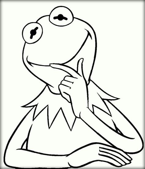 Kermit The Frog Coloring Page At Free Printable