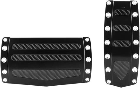 Pilot Automotive Pm 2366e2 Black Anodized Aluminum Pedal Pads With
