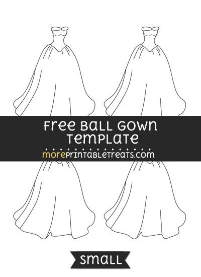 Ball Gown Template Small