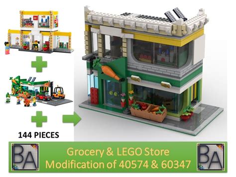 Lego Moc Grocery And Lego Store By Brick Artisan Rebrickable Build