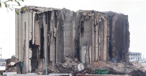 Beirut Grain Silo Falls In Partial Collapse Nearly 2 Years After Port