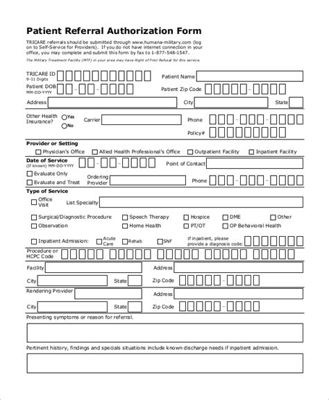 Free 9 Sample Referral Forms In Ms Word Pdf