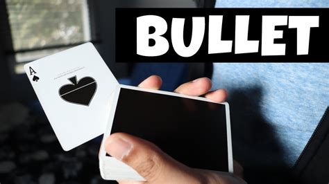 Bullet Tutorial An Incredible One Card Flourish Youtube