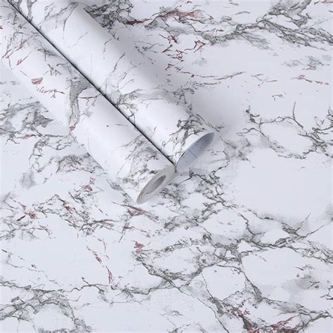 Marble Matte Marble Contact Paper Self Adhesive Waterproof Wallpaper