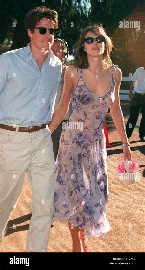 Los Angeles Ca November 02 1997 Actor Hugh Grant And Actressmodel