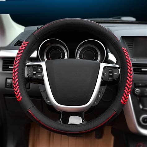 Buy Hot Braided Genuine Leather Auto Steering Wheel