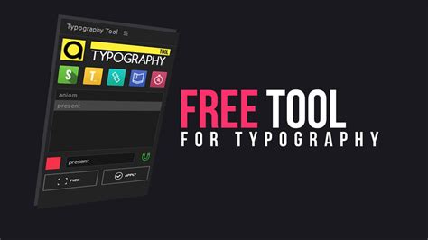 Free Typography Tool By Aniom Aniom Marketplace
