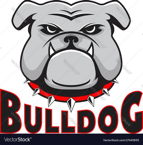 Logo Bulldog Head Royalty Free Vector Image Vectorstock