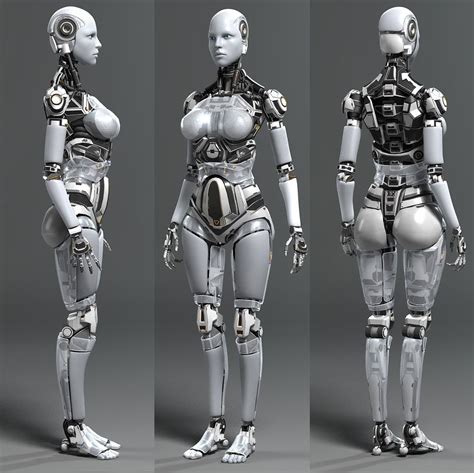 Female Robot By Andrew Crawshaw Roboticcyborg 3d Cgsociety