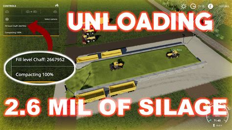 Farming Simulator 2019emptying The Silage Bunker Timelapse Youtube