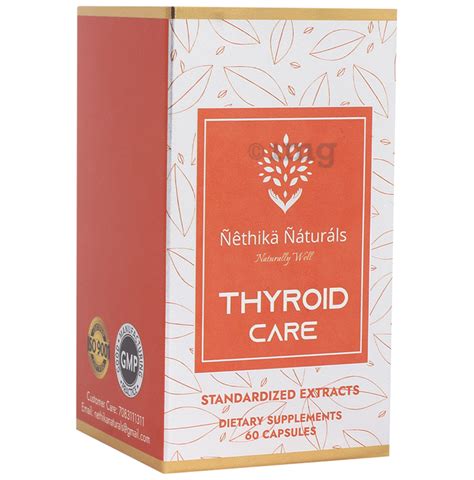 Nethika Naturals Thyroid Care Dietary Supplements Capsule Buy Bottle