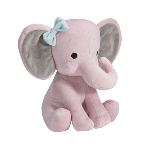 Twinkle Toes Pinkgray Plush Elephant Stuffed Animal 10 Hazel In