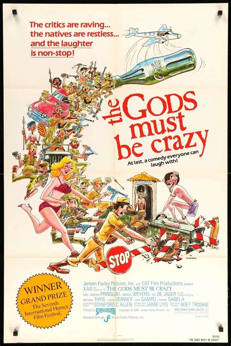Сидумао, ник де ягер, мариус вейерс и др. The Gods Must Be Crazy (1980) Vintage Movie Poster - 27" x ...