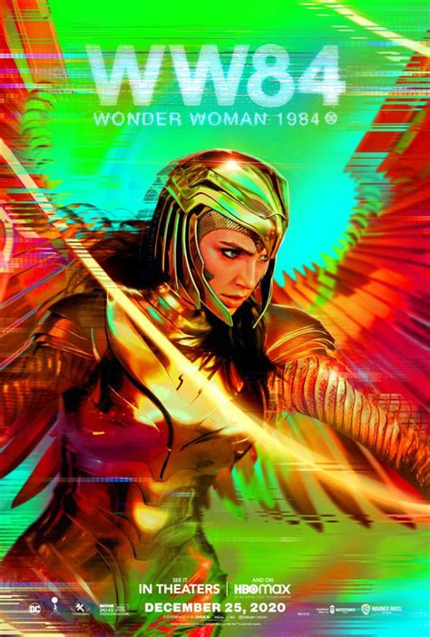 Wonder Woman 1984 Hbo Max Poster Reveals Vibrant Look At Gal Gadots