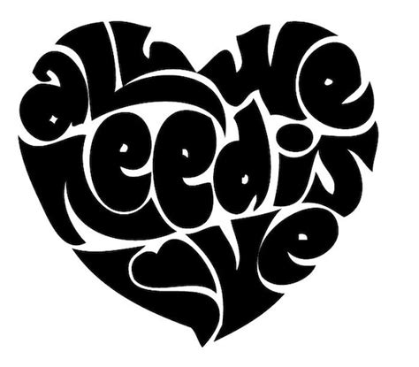 All You Need Is Love Heart Vinyl Decal Etsy