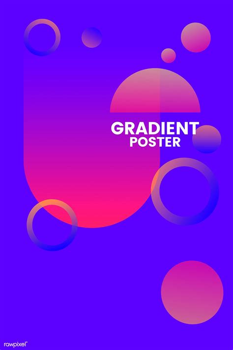 Blue Gradient Poster Design Vector Premium Image By