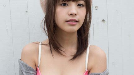 Asian Women Brunette Cleavage Japanese Women Kana Momonogi Jav Idol Bra Boobs Portrait