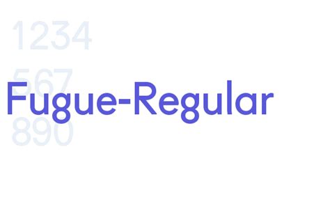 Fugue Regular Font Free Download