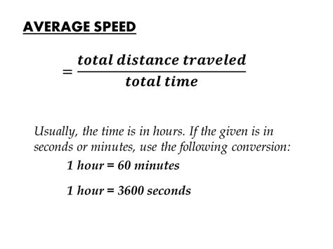 Average Speed Igcse At Mathematics Realm