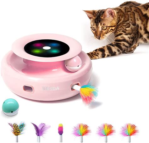 Cat Toys Orsda 2 In 1 Interactive Cat Toys For Indoor Cats Automatic