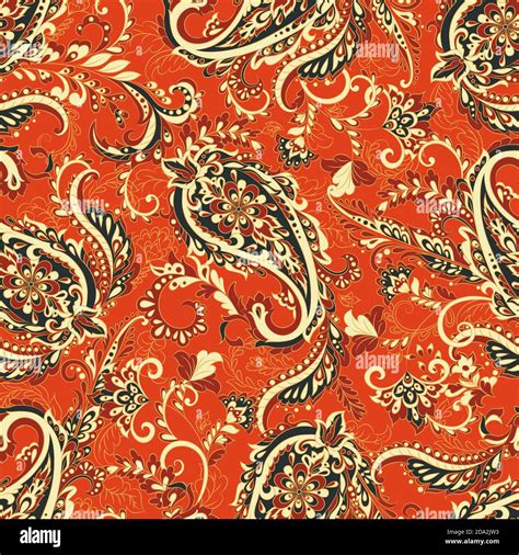 Paisley Seamless Pattern Vector Stock Vector Image And Art Alamy