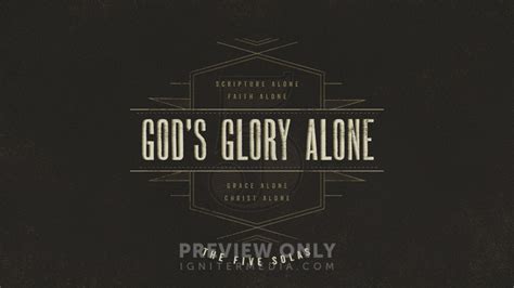 Gods Glory Alone Title Graphics Igniter Media