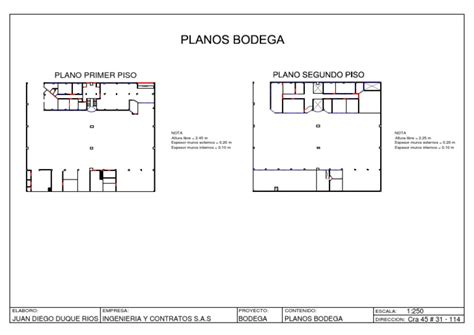 Planos Bodega Entrega Model Pdf Pdf